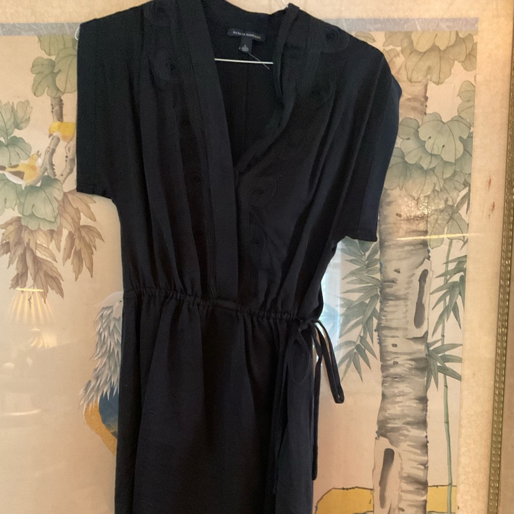Black drawstring dress